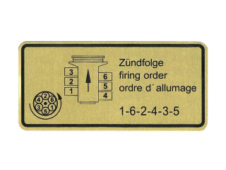 Plakborden motorruimte voor PORSCHE 911 G SC 3.0 79-80 stickers