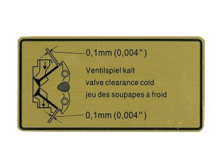 Klebeschilder Motorraum f&uuml;r PORSCHE 911 G SC 3.0 78 Aufkleber