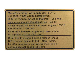 Plakborden motorruimte voor PORSCHE 911 G SC 3.0 78 stickers