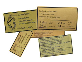 Plakborden motorruimte voor PORSCHE 911 G 2.7 Carrera 3.0...