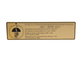 Letreros adhesivos compartimento motor para pegatinas PORSCHE 911 G 2.7 S 74-75