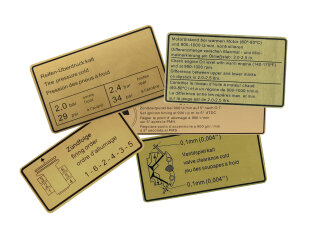 Plakborden motorruimte voor PORSCHE 911 G 2.7 S 74-75...