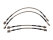 Set tubi freno flessibili in acciaio per PORSCHE 964 senza Bundy