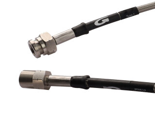 Steel flex brake hose set for PORSCHE 964 with Bundy