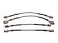 Set tubi freno flessibili in acciaio per PORSCHE 964 con Bundy