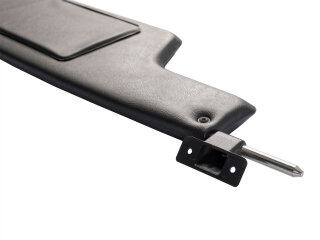 Alette parasole per PORSCHE 914 con specchio cosmetico SET L+R NERO