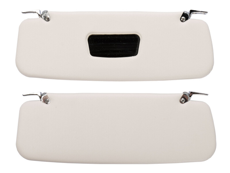 Pare-soleil pour PORSCHE 356 B T5 Coupé B C Cabrio avec miroir SET L+R BLANC