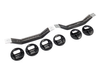 2x deurkruk RS Style voor PORSCHE 911 G 964 993 SET L+R ZWART ROOD