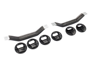 2x tirador de puerta RS Style para PORSCHE 911 G 964 993 SET L+R NEGRO