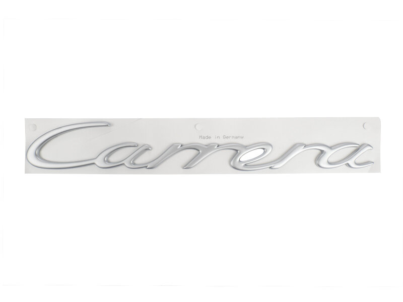 Letreiro original Porsche 996 Carrera prateado...