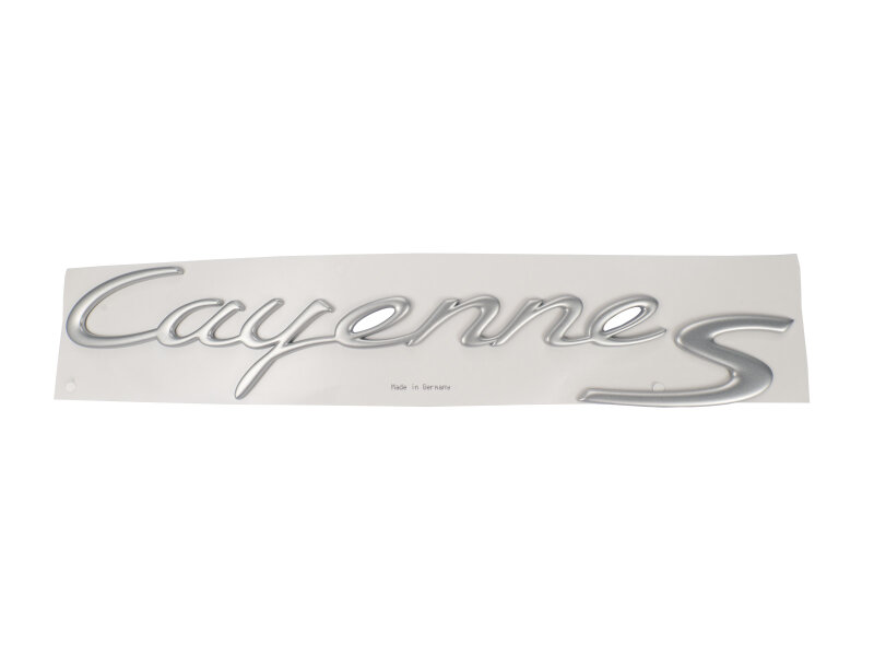 Originele Porsche-belettering 955 957 9PA1 Cayenne S Zilver 955559037014W9