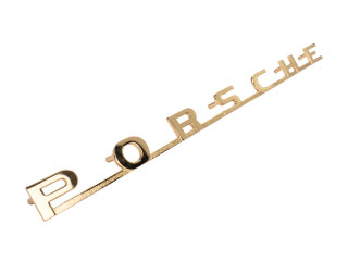 Letreiro original Porsche 356 BC em dourado 64455930105