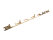 Letreiro original Porsche 356 A em dourado 64455930100