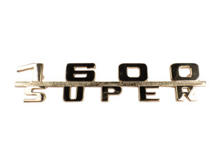 Letreiro original Porsche 356 1600-Super em dourado 64455931101