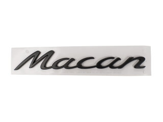 Originele Porsche 95B Macan belettering, matzwart, 95B853675D