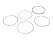 1x anillos de pistón para PORSCHE 997 3,6 991 3,4 987 981 3,4 juego de anillos raspadores de aceite