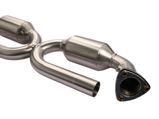 Edelstahl Sport Katalysator f&uuml;r PORSCHE 996 x-pipe