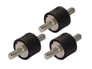 3 soportes de caucho-metal para el soporte del regulador...