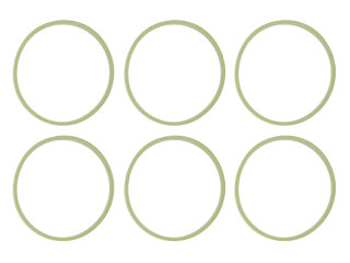 6x Intake manifold gasket for PORSCHE 92A 958 970 3.0...