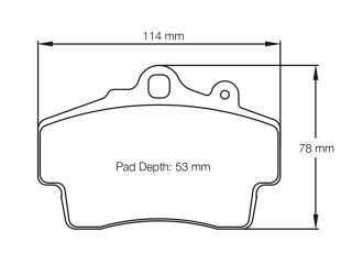 ポルシェ ボクスター 986 987 用ブレーキパッド レーシングブルー フロント