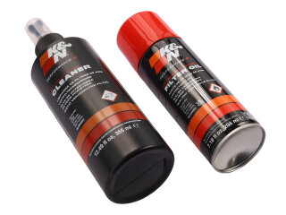 K&amp;N スポーツエアフィルター用サービスキット：クリーナー + オイル