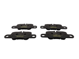 Pastillas de freno para PORSCHE 991 3.0 3.8 Carrera S GTS 4S 4GTS RACING AMARILLO TRASERO