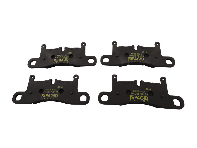 Remblokken voor PORSCHE 991 3.4 Carrera 2 4 Spyder 981 RACING GEEL ACHTER