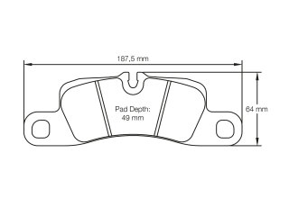ポルシェ 991 3.4 カレラ 2 4 スパイダー 981 レーシング イエロー リア用ブレーキパッド