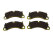 Brake pads for PORSCHE 991 3.8 Carrera S GTS 4S 4GTS RACING YELLOW FRONT