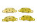 Pastiglie freno per PORSCHE 991 997 Boxster Cayman 981 982 RACING YELLOW ANTERIORI