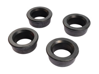 4x jambe de force dessieu arri&egrave;re &agrave; roulement en caoutchouc pour PORSCHE 356 A/B-T5 jusqu&agrave; -61 AVEC JANTE