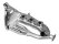Kit de escape para PORSCHE 911 G 2.7 3.0 colectores de acero inoxidable