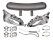 Kit de escape para PORSCHE 911 G 2.7 3.0 com coletores em aço inoxidável