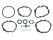 Kit de reparação de caixa de velocidades para PORSCHE 911 F -68 901 912 914 4/5 velocidades ALU SET