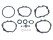 Kit riparazione cambio per PORSCHE 911 F -68 901 912 914 4/5 marce ALU SET
