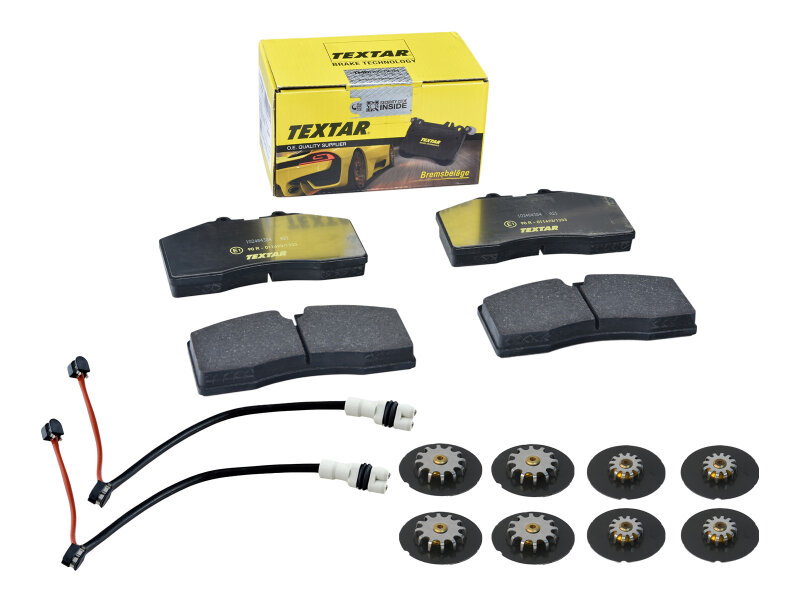 Brake pads + washers + damping plates for PORSCHE 928 5.0...