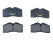 Brake pads + wear sensors for PORSCHE 944 turbo 2.5 up to -86 FRONT