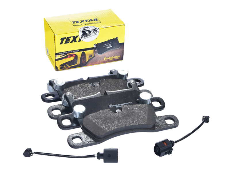 Brake pads + wear indicators for PORSCHE Cayenne 958 REAR