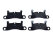 Brake pads + wear indicators for PORSCHE Cayenne 958 REAR