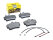 Brake pads + wear indicators for PORSCHE 986 Boxster 2.5 2.7 FRONT