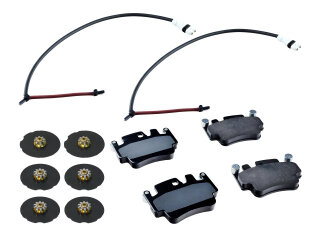 Pastilhas de freio + arruelas + placas de amortecimento para PORSCHE 996 Carrera 4S turbo GT3 TRASEIRO