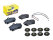 Brake pads + wear indicators + damping plates for PORSCHE 996 Carrera REAR