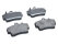 Brake pads + wear indicators + damping plates for PORSCHE 996 Carrera REAR