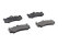 Brake pads + washers + damping plates for PORSCHE 996 GT2 from 03- FRONT