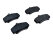 Brake pads + washers + damping plates for PORSCHE 996 GT2 up to -02 FRONT
