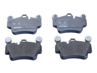 Brake pads + wear indicators + damping plates for PORSCHE...