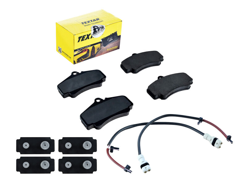 Brake pads + washers + damping plates for PORSCHE 997 3.8...