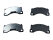 PORSCHE Cayenne 957 PR No. 1LP FRONT 用ブレーキパッド + 摩耗センサー