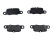 Brake pads + warning contacts + spring plates for PORSCHE Panamera 970 REAR