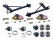 Kit de revisão da suspensão para PORSCHE 911 F 69-71 - Conjunto de braços de controle dianteiros e suportes de amortecedor (para troca)
